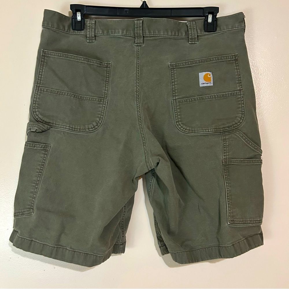 Carhartt Rugged Flex Relaxed Fit Canvas Utility Work Shorts Size 38